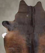 Chocolate X-Large Brazilian Cowhide Rug 7'11"H x 6'2"W #B28982 by Hudson Hides