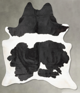 Black and White X-Large Brazilian Cowhide Rug 7'9"H x 6'1"W #B28983 by Hudson Hides
