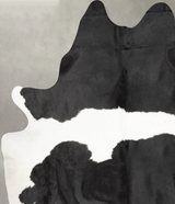 Black and White X-Large Brazilian Cowhide Rug 7'9"H x 6'1"W #B28983 by Hudson Hides