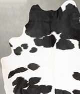 Black and White XX-Large Brazilian Cowhide Rug 9'1"H x 6'7"W #B28985 by Hudson Hides