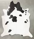 Black and White XX-Large Brazilian Cowhide Rug 7'11"H x 6'9"W #B28986 by Hudson Hides