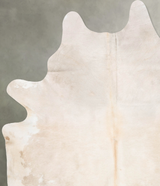 Ivory with Beige XX-Large Brazilian Cowhide Rug 8'6"H x 6'7"W #B28987 by Hudson Hides