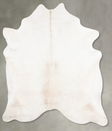 Ivory with Beige XX-Large Brazilian Cowhide Rug 8'6"H x 7'1"W #B28989 by Hudson Hides