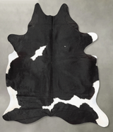 Black and White X-Large Brazilian Cowhide Rug 7'10"H x 6'1"W #B28996 by Hudson Hides