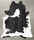 Black and White XX-Large Brazilian Cowhide Rug 8'6"H x 6'11"W #B28998 by Hudson Hides