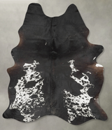Chocolate and White XX-Large Brazilian Cowhide Rug 8'8"H x 6'6"W #B29000 by Hudson Hides