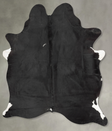 Solid Black XX-Large Brazilian Cowhide Rug 8'4"H x 6'4"W #B29002 by Hudson Hides
