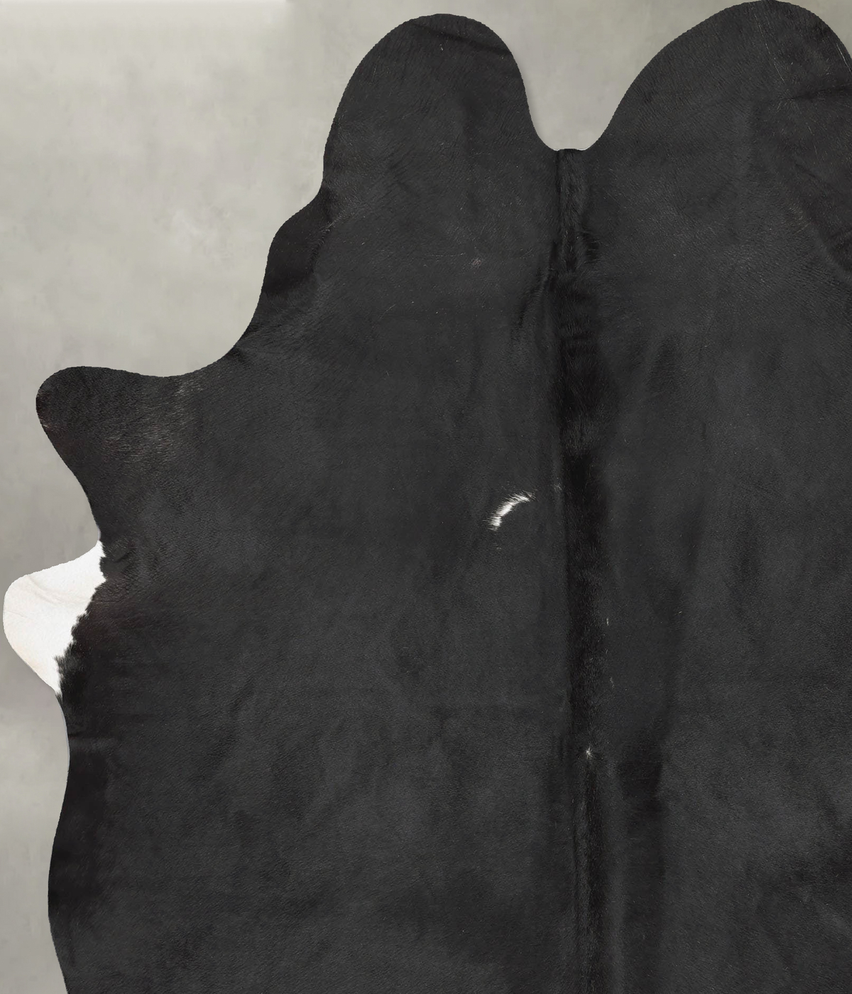 Solid Black XX-Large Brazilian Cowhide Rug 8'4"H x 6'4"W #B29002 by Hudson Hides