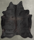Solid Black XX-Large Brazilian Cowhide Rug 7'11"H x 6'9"W #B29007 by Hudson Hides