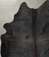 Solid Black XX-Large Brazilian Cowhide Rug 7'11"H x 6'9"W #B29007 by Hudson Hides