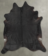 Solid Black XX-Large Brazilian Cowhide Rug 8'4"H x 7'1"W #B29010 by Hudson Hides