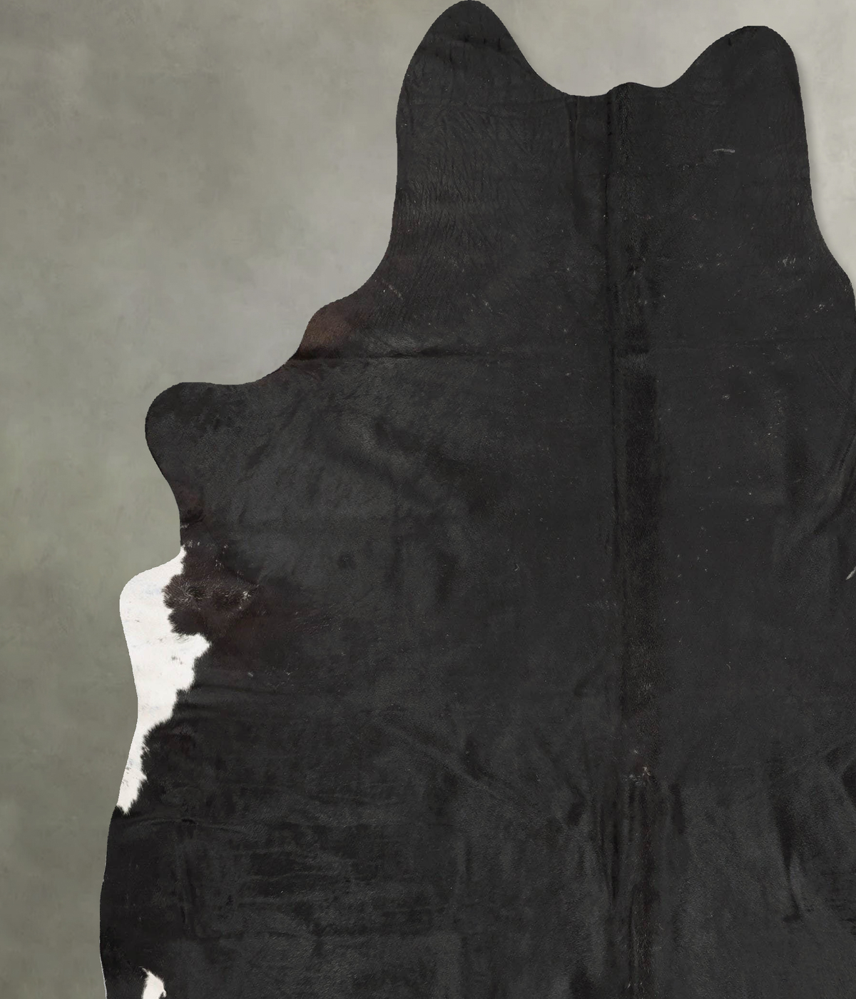 Solid Black XX-Large Brazilian Cowhide Rug 8'5"H x 7'0"W #B29011 by Hudson Hides