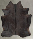 Solid Black X-Large Brazilian Cowhide Rug 7'4"H x 6'4"W #B29013 by Hudson Hides