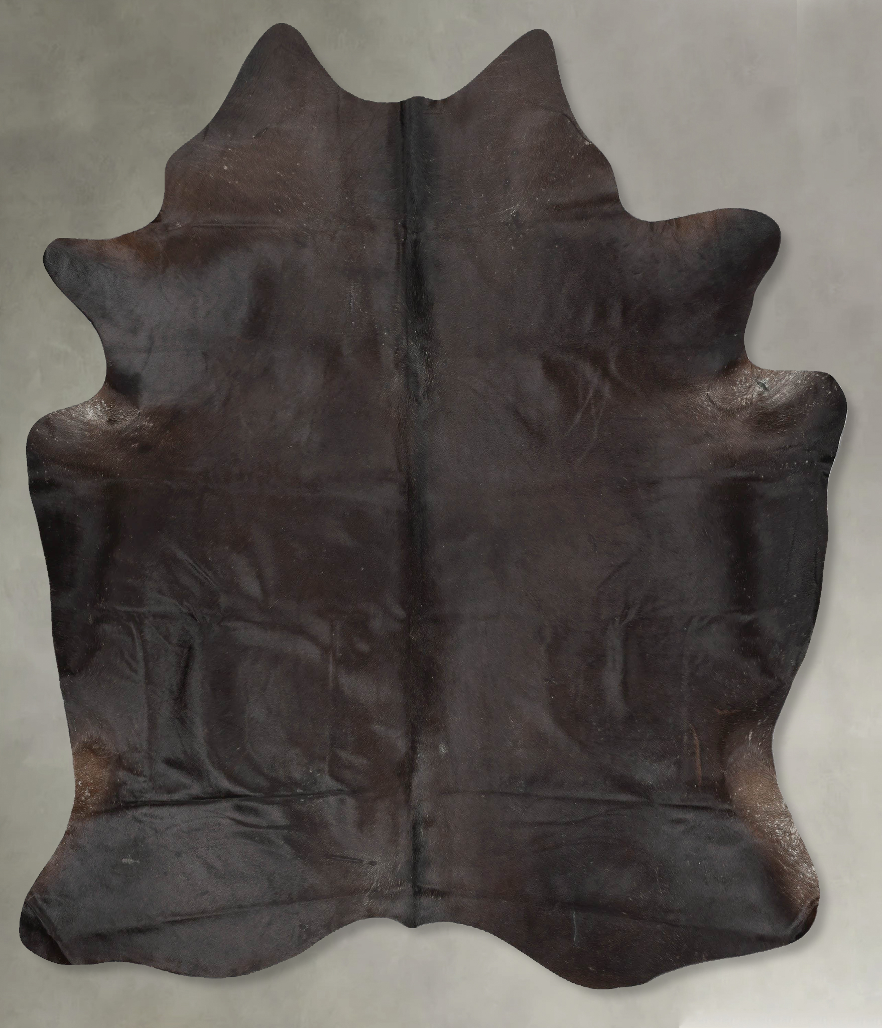 Solid Black Cowhide Rug #B29013