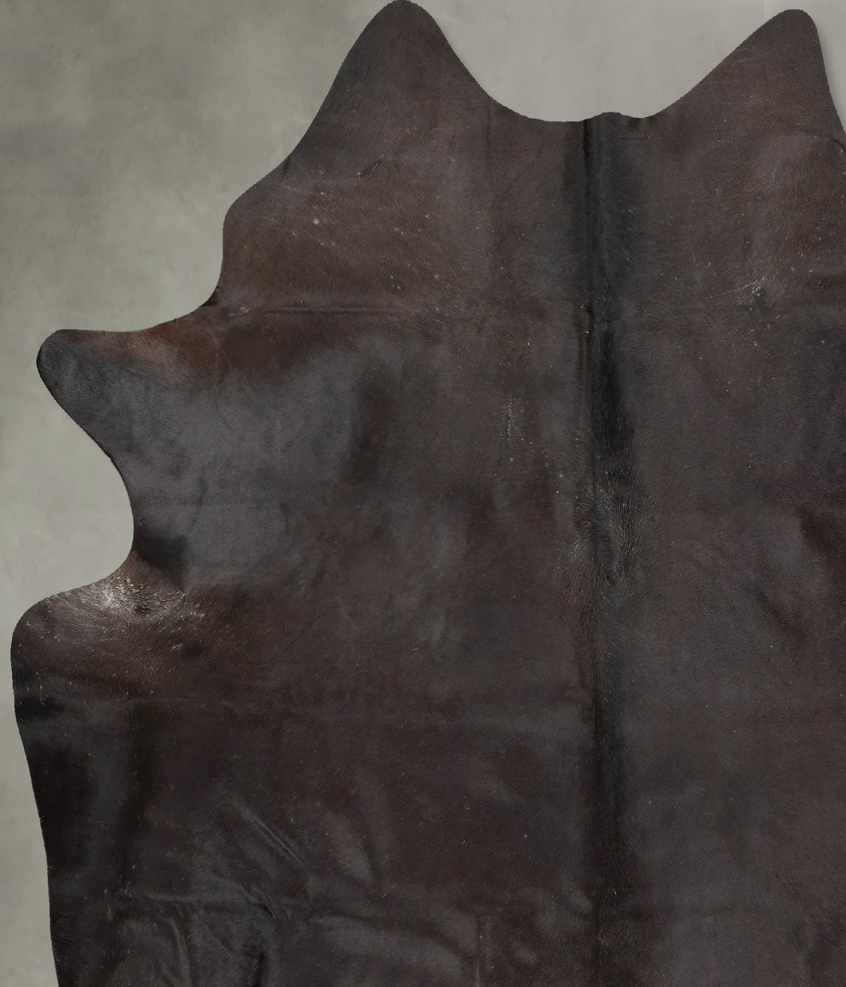 Solid Black X-Large Brazilian Cowhide Rug 7'4"H x 6'4"W #B29013 by Hudson Hides
