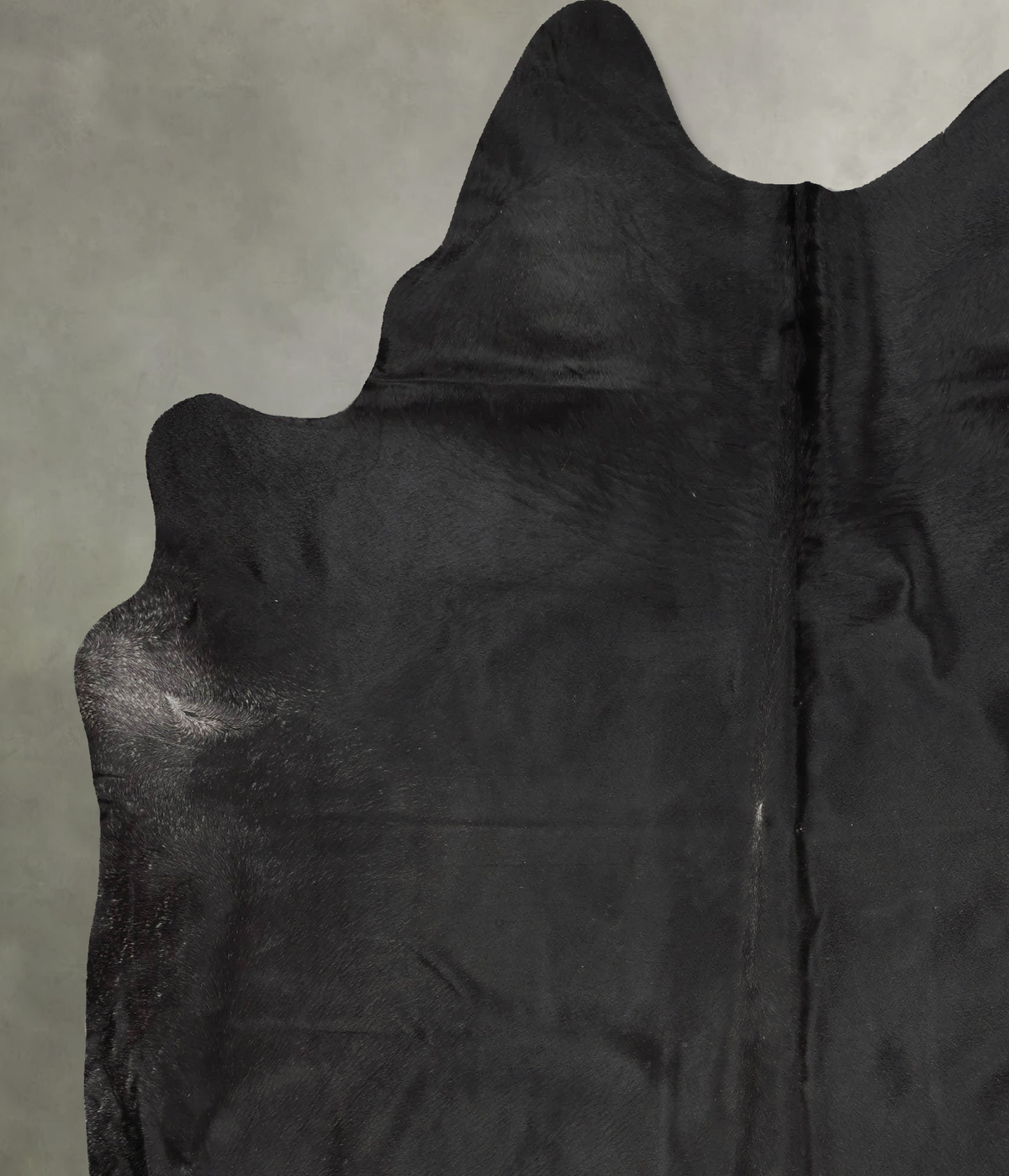 Solid Black XX-Large Brazilian Cowhide Rug 8'2"H x 6'8"W #B29014 by Hudson Hides