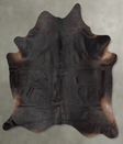 Solid Black XX-Large Brazilian Cowhide Rug 7'11"H x 6'8"W #B29015 by Hudson Hides