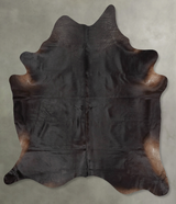 Solid Black XX-Large Brazilian Cowhide Rug 7'11"H x 6'8"W #B29015 by Hudson Hides