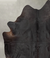 Solid Black XX-Large Brazilian Cowhide Rug 7'11"H x 6'8"W #B29015 by Hudson Hides