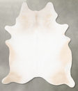 Ivory with Beige XX-Large Brazilian Cowhide Rug 8'7"H x 6'4"W #B29016 by Hudson Hides