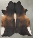 Chocolate XX-Large Brazilian Cowhide Rug 8'0"H x 6'10"W #B29017 by Hudson Hides