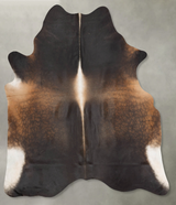 Chocolate XX-Large Brazilian Cowhide Rug 8'0"H x 6'10"W #B29017 by Hudson Hides