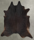Chocolate XX-Large Brazilian Cowhide Rug 8'11"H x 7'8"W #B29018 by Hudson Hides