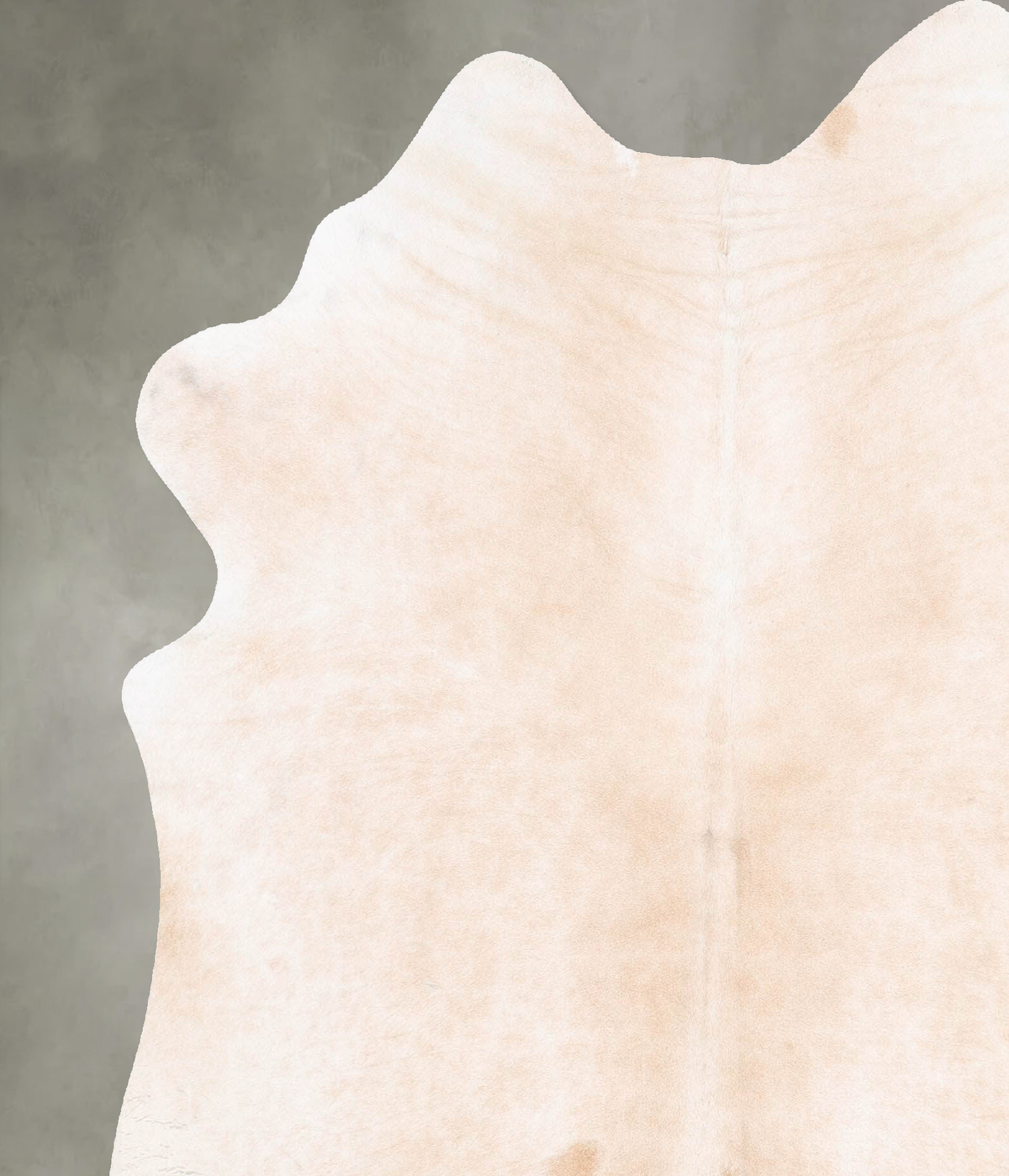 Ivory with Beige X-Large Brazilian Cowhide Rug 7'2"H x 6'2"W #B29023 by Hudson Hides