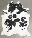 Black and White XX-Large Brazilian Cowhide Rug 8'11"H x 6'11"W #B29032 by Hudson Hides