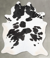 Black and White XX-Large Brazilian Cowhide Rug 8'11"H x 6'11"W #B29032 by Hudson Hides
