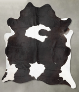 Black and White XX-Large Brazilian Cowhide Rug 8'5"H x 6'8"W #B29033 by Hudson Hides