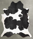 Black and White XX-Large Brazilian Cowhide Rug 8'8"H x 7'0"W #B29035 by Hudson Hides