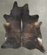 Dark Brindle XX-Large Brazilian Cowhide Rug 8'4"H x 6'10"W #B29039 by Hudson Hides