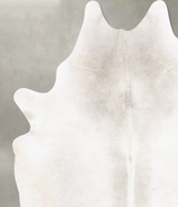 Ivory with Beige XX-Large Brazilian Cowhide Rug 8'1"H x 6'7"W #B29040 by Hudson Hides