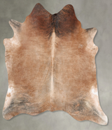 Light Caramel X-Large Brazilian Cowhide Rug 6'9"H x 6'7"W #B29049 by Hudson Hides