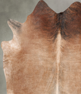 Light Caramel X-Large Brazilian Cowhide Rug 6'9"H x 6'7"W #B29049 by Hudson Hides