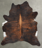 Dark Brindle XX-Large Brazilian Cowhide Rug 8'8"H x 6'11"W #B29052 by Hudson Hides