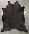 Chocolate XX-Large Brazilian Cowhide Rug 7'11"H x 6'7"W #B29053 by Hudson Hides
