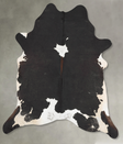 Chocolate and White X-Large Brazilian Cowhide Rug 8'0"H x 6'3"W #B29054 by Hudson Hides
