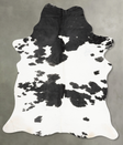 Black and White XX-Large Brazilian Cowhide Rug 9'0"H x 6'2"W #B29055 by Hudson Hides