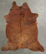 Medium Brindle XX-Large Brazilian Cowhide Rug 7'11"H x 6'7"W #B29056 by Hudson Hides