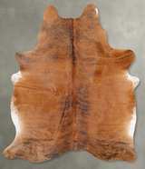 Medium Brindle X-Large Brazilian Cowhide Rug 7'7"H x 5'9"W #B29057 by Hudson Hides