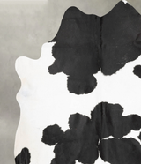 Black and White XX-Large Brazilian Cowhide Rug 8'4"H x 7'0"W #B29059 by Hudson Hides