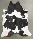 Black and White XX-Large Brazilian Cowhide Rug 8'6"H x 6'11"W #B29060 by Hudson Hides