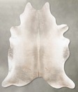 Beige XX-Large Brazilian Cowhide Rug 8'1"H x 6'10"W #B29063 by Hudson Hides