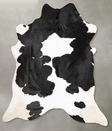 Black and White XX-Large Brazilian Cowhide Rug 9'8"H x 7'9"W #B29065 by Hudson Hides