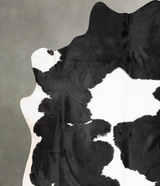 Black and White XX-Large Brazilian Cowhide Rug 9'8"H x 7'9"W #B29065 by Hudson Hides