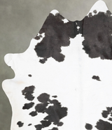 Black and White XX-Large Brazilian Cowhide Rug 9'7"H x 7'1"W #B29066 by Hudson Hides