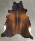 Chocolate XX-Large Brazilian Cowhide Rug 7'4"H x 7'3"W #B29067 by Hudson Hides