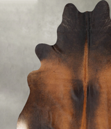 Chocolate XX-Large Brazilian Cowhide Rug 7'4"H x 7'3"W #B29067 by Hudson Hides